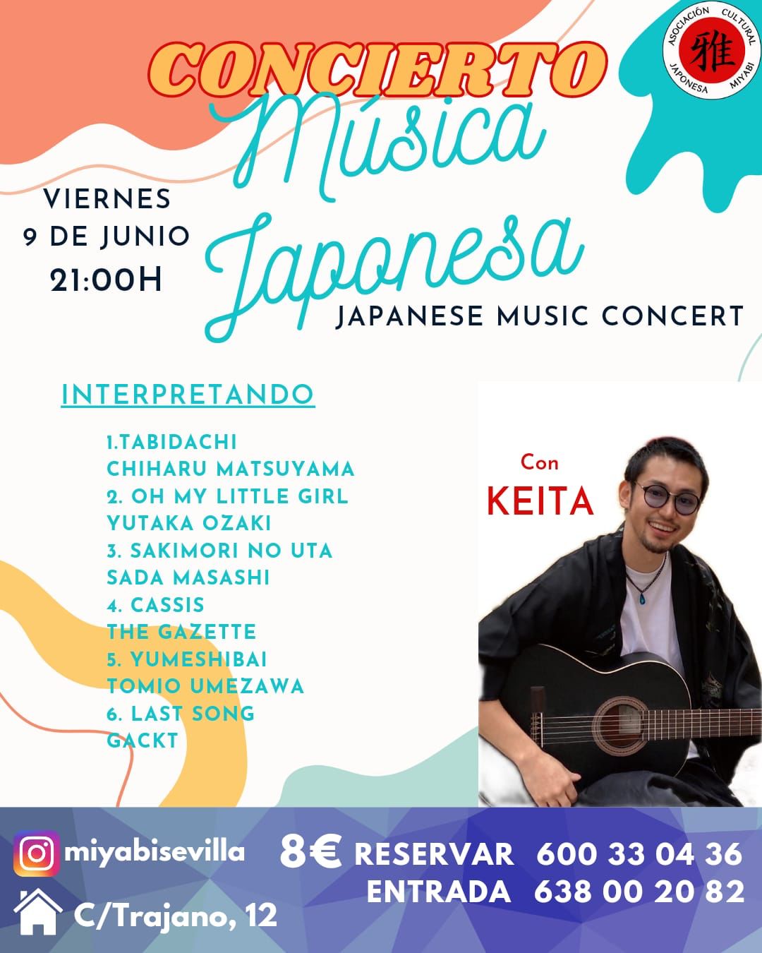 Concierto Música Japonesa – Keita – 9 Junio 2023