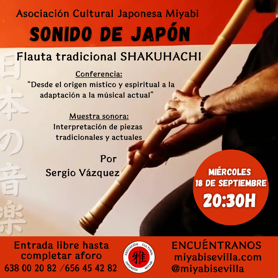 Muestra de flauta japonesa Shakuhachi – 18 septiembre 2024-