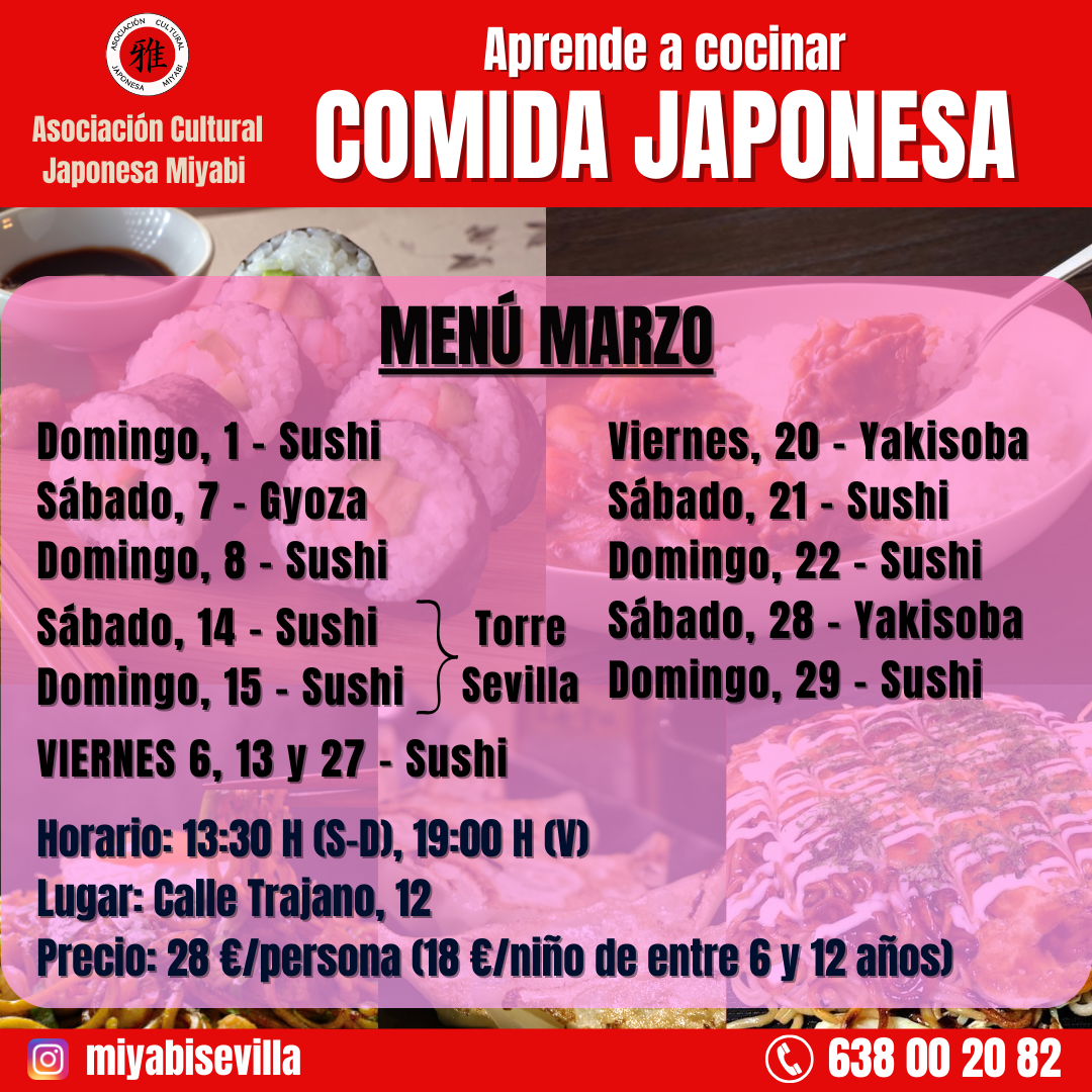 Taller de cocina de marzo