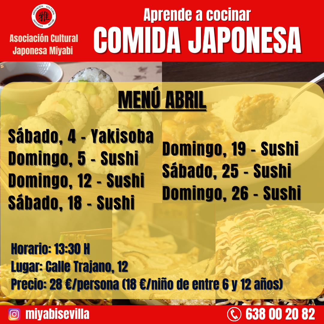 Taller de cocina de abril