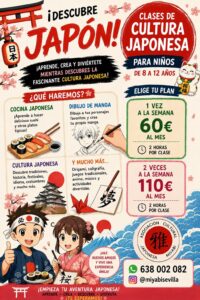 Clases de cultura japonesa para niños de entre 8 y 12 años