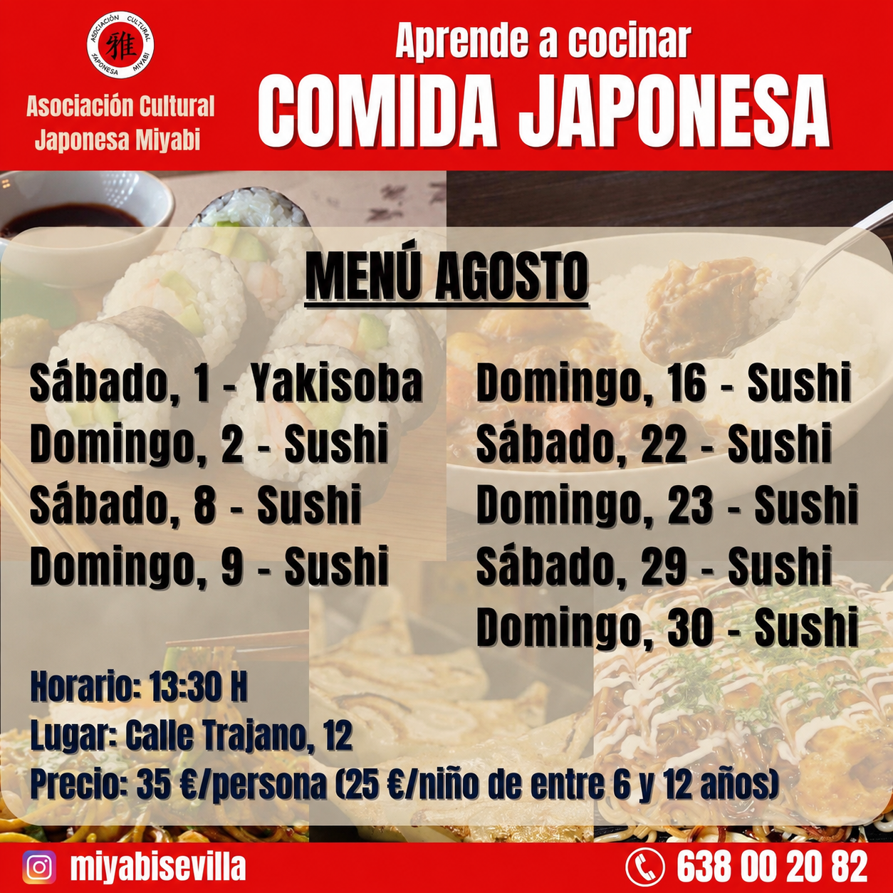 Taller de cocina: Agosto 2026